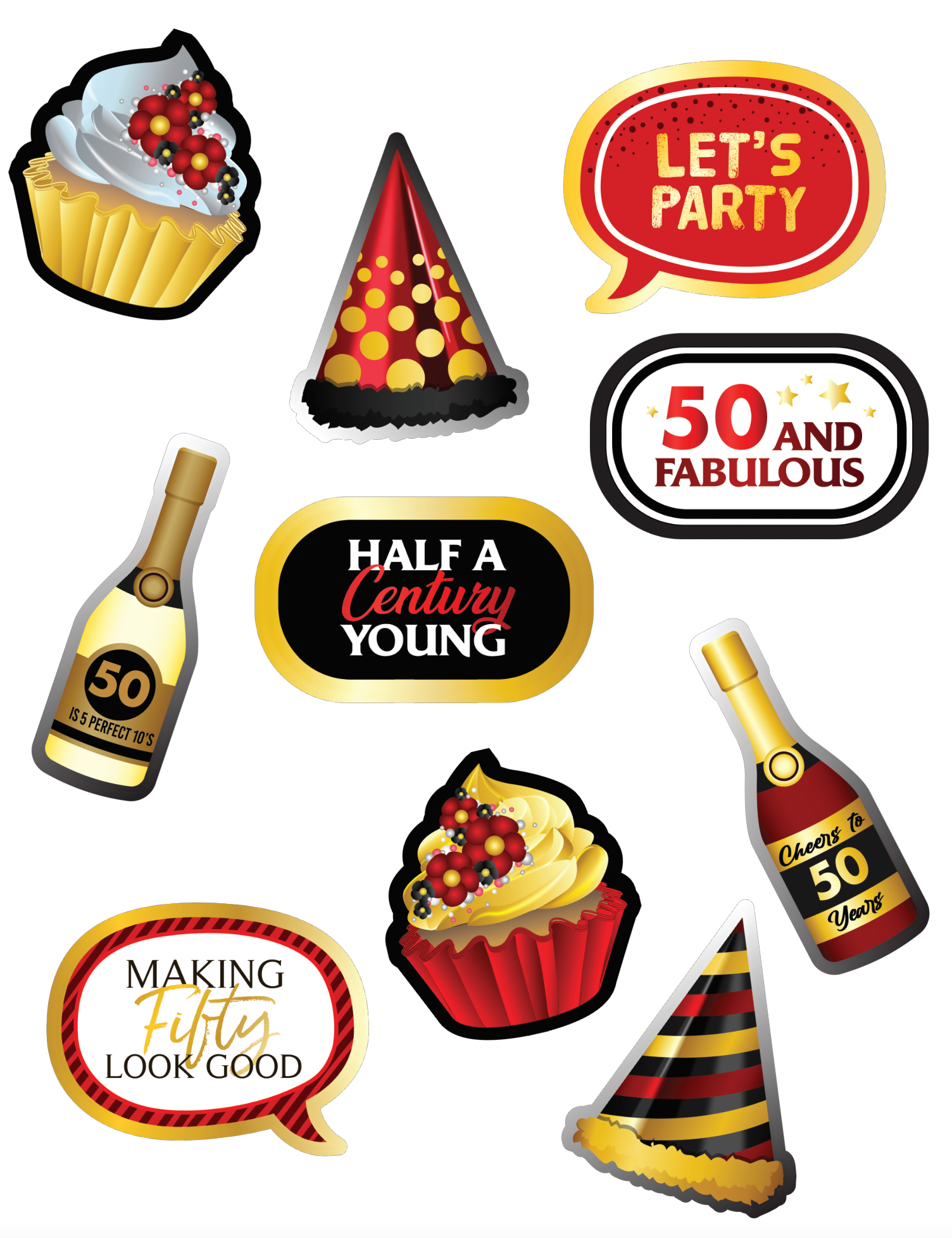 50th Birthday Props To You Photo Booth Props