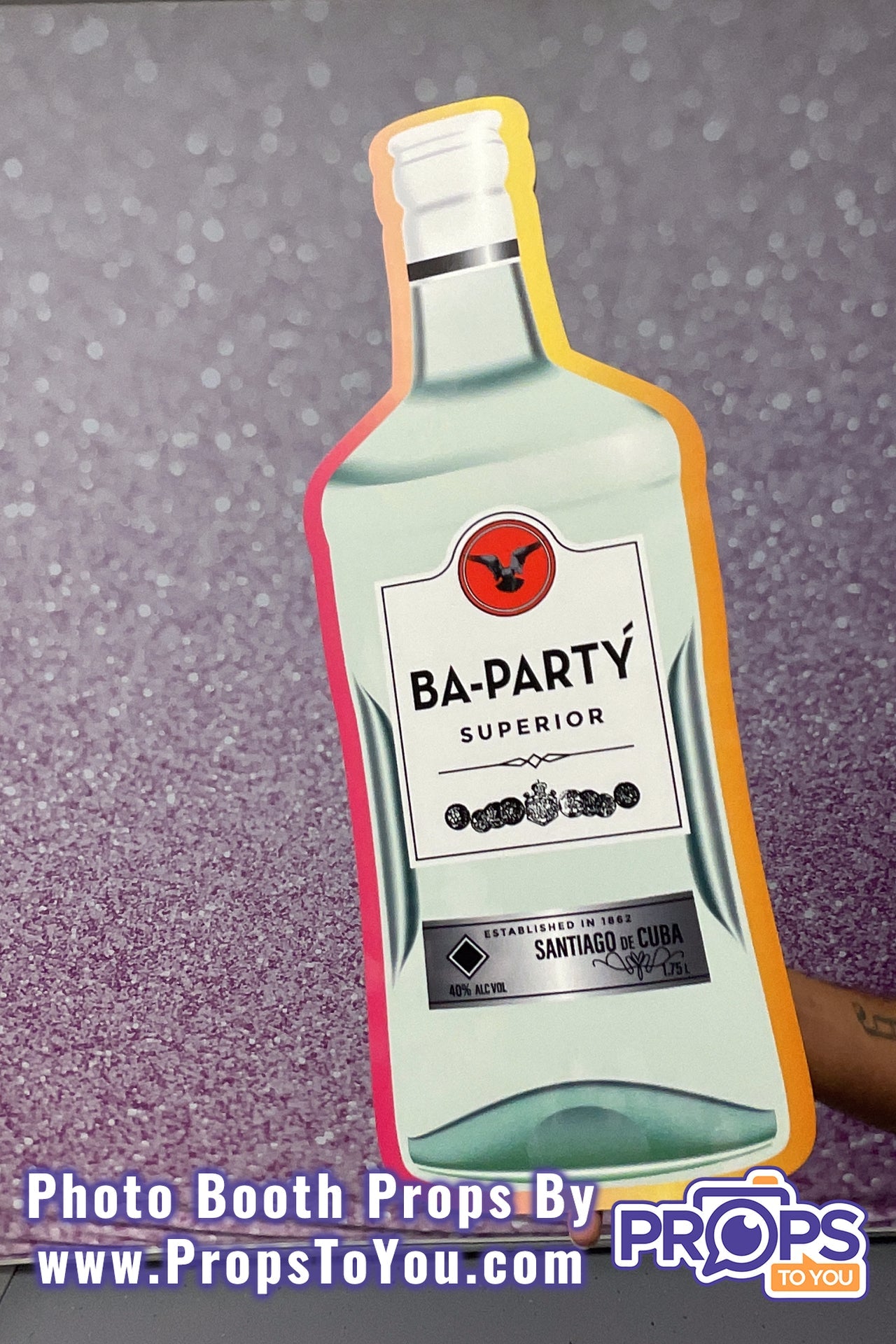 BIG Props BUNDLE: Alcohol! 5 Large Alcohol Bottles Photo Booth Prop