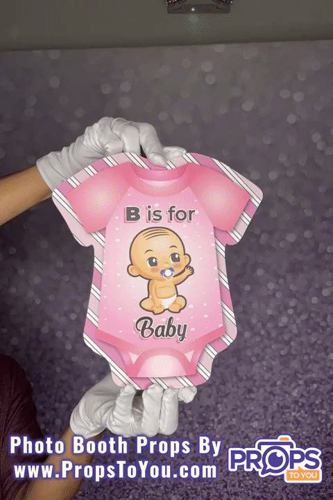BUNDLE! Baby Shower: Girl - 5 Double-Sided Photo Booth Props