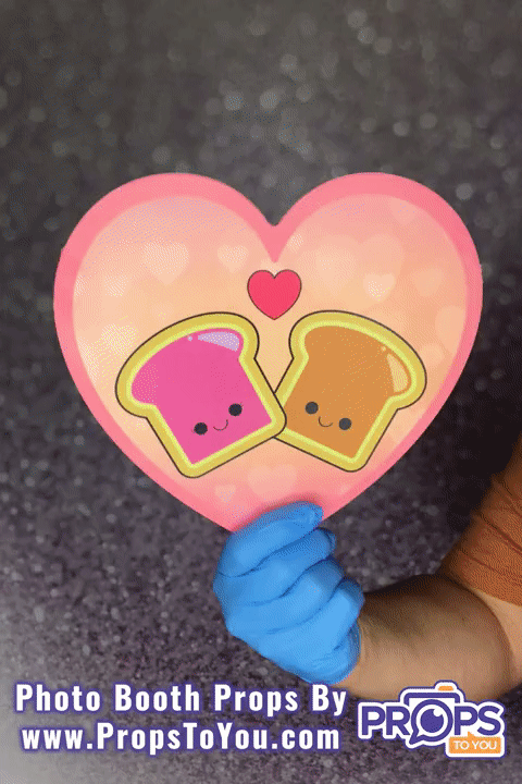 BUNDLE! Valentine - Cute Bundle - 5 Double-Sided Photo Booth Props