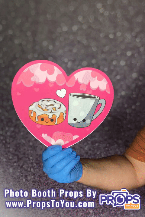 BUNDLE! Valentine - Cute Bundle - 5 Double-Sided Photo Booth Props