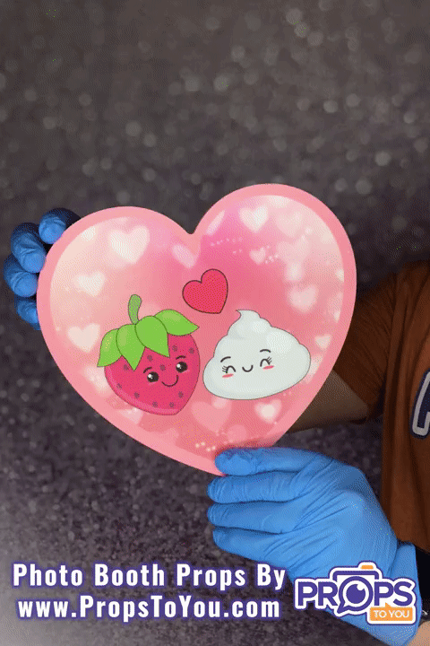 BUNDLE! Valentine - Cute Bundle - 5 Double-Sided Photo Booth Props