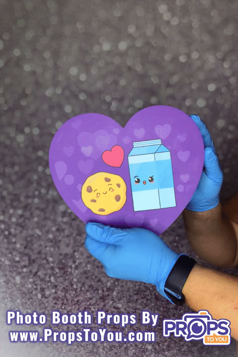 BUNDLE! Valentine - Cute Bundle - 5 Double-Sided Photo Booth Props