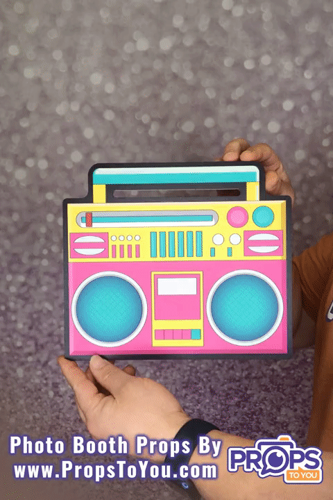 BUNDLE! 1980's Bundle - 6 Double-Sided Photo Booth Props