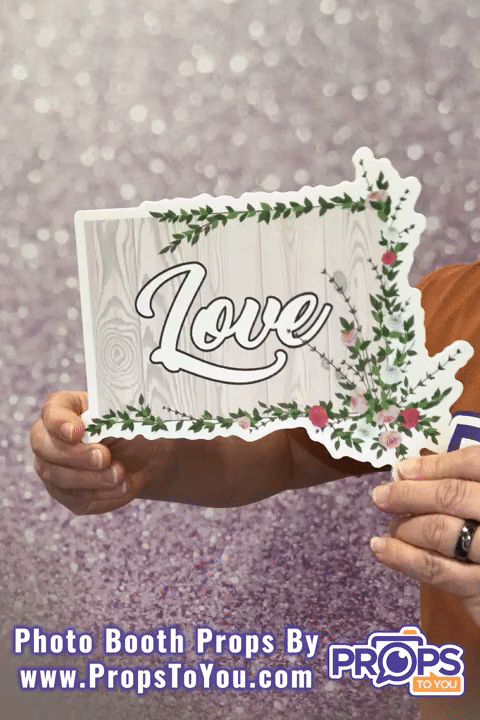 BUNDLE! Wedding - French Country Bundle - 5 Double-Sided Photo Booth Props