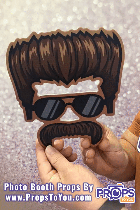 BUNDLE! 1980's Bundle - 6 Double-Sided Photo Booth Props