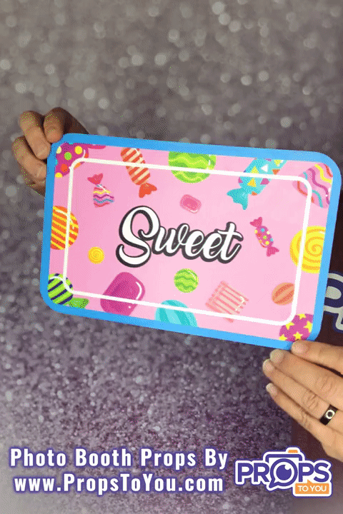 BUNDLE! Candy - 5 Double-Sided Candy-Themed Photo Booth Props