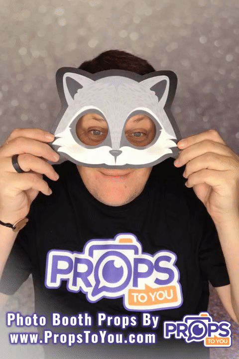 BUNDLE! Animals - 5 Double-Sided Mask Photo Booth Props
