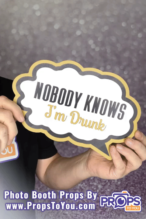 BUNDLE! Adult Drinking - 5 Double-Sided Photo Booth Props