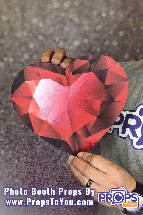 BUNDLE! Valentine - Classic - 6 Double-Sided Photo Booth Props