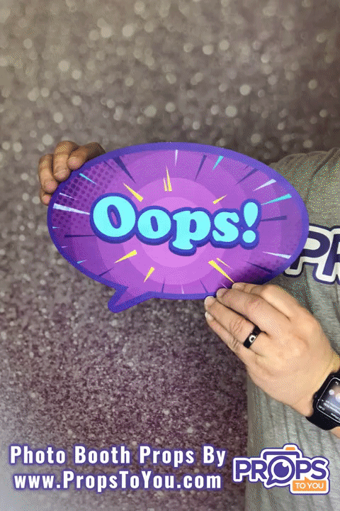 BUNDLE! Neon Speech Bubbles - 5 Double-Sided Photo Booth Props