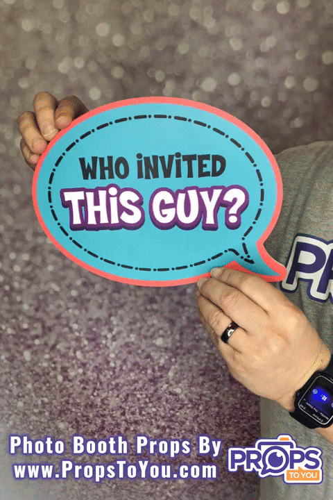 BUNDLE! Speech Bubbles - 5 Double-Sided Photo Booth Props