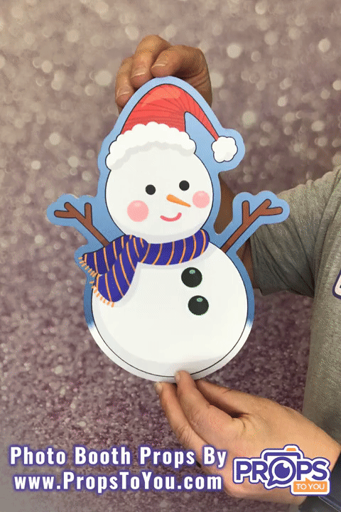 BUNDLE! Christmas - Cute Bundle - 5 Double-Sided Photo Booth Props
