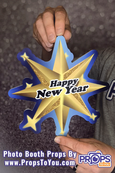 BUNDLE! New Years - 2024 Bundle - 5 Double-Sided Photo Booth Props