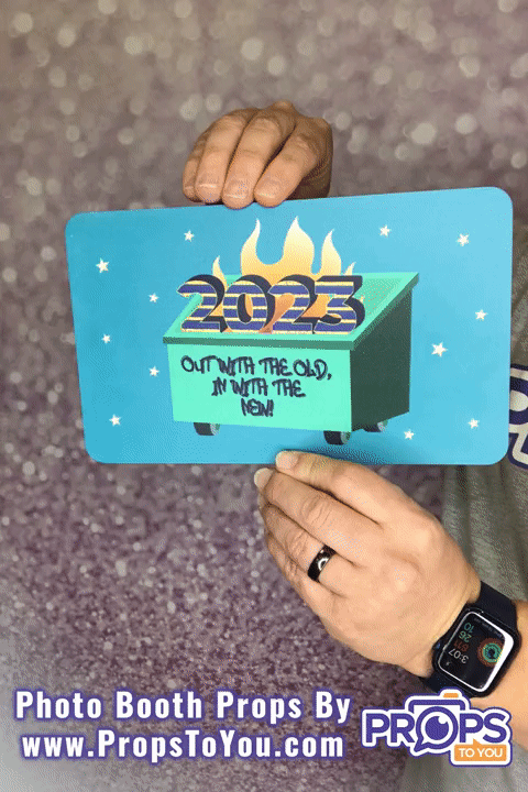 BUNDLE! New Years - 2024 Bundle - 5 Double-Sided Photo Booth Props