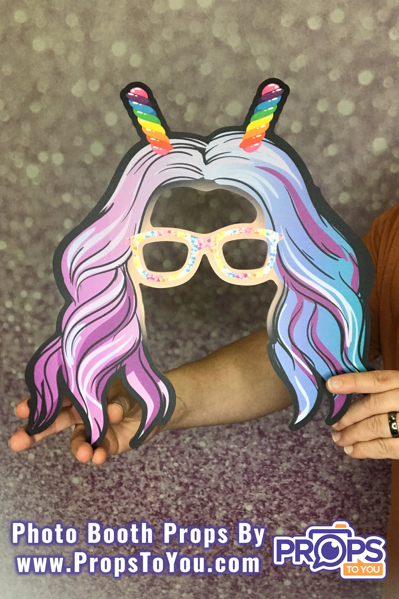 BIG Props: Candy! Cotton Candy Hair with Glasses and Lollipop Antennas
