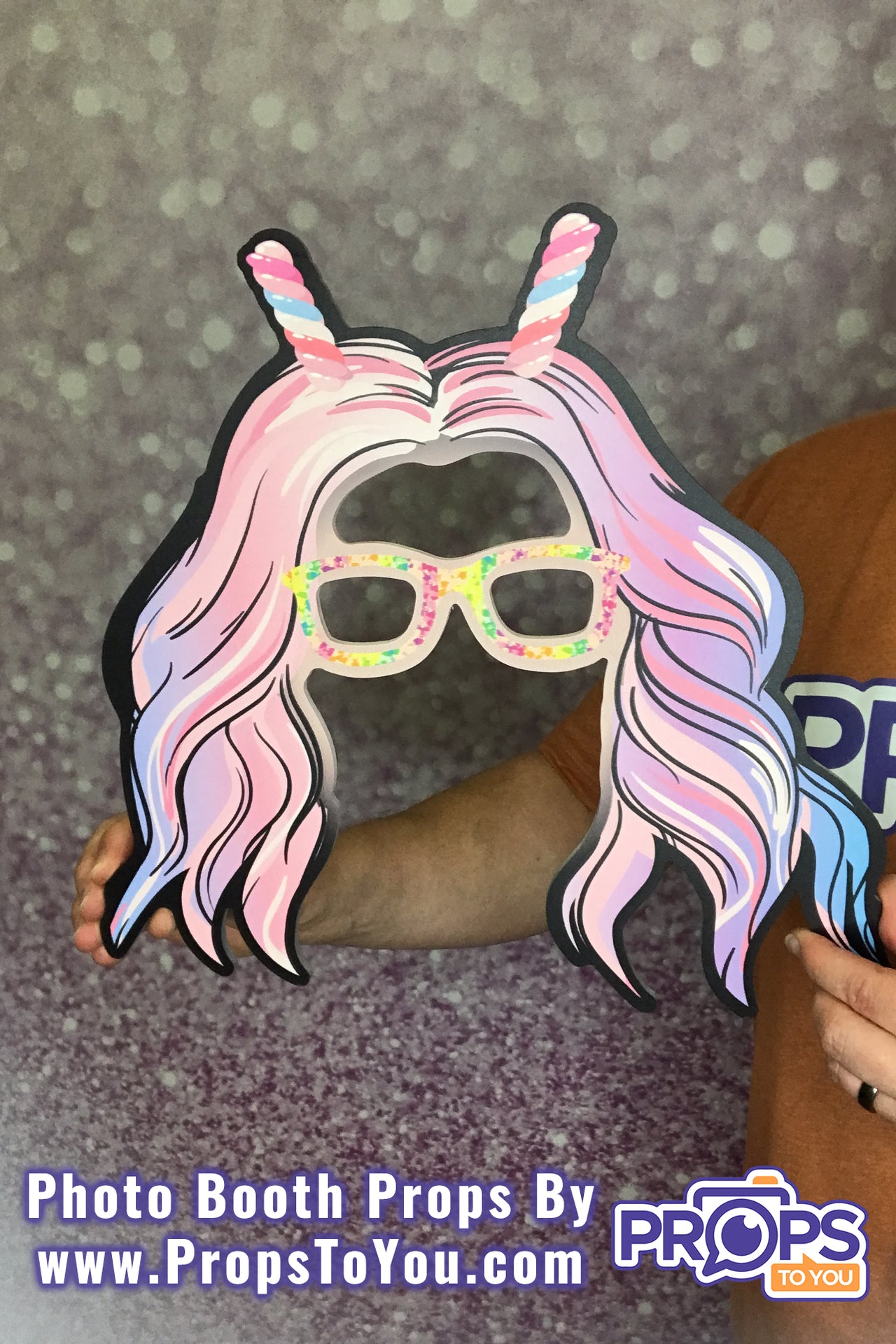 BIG Props: Candy! Cotton Candy Hair with Glasses and Lollipop Antennas