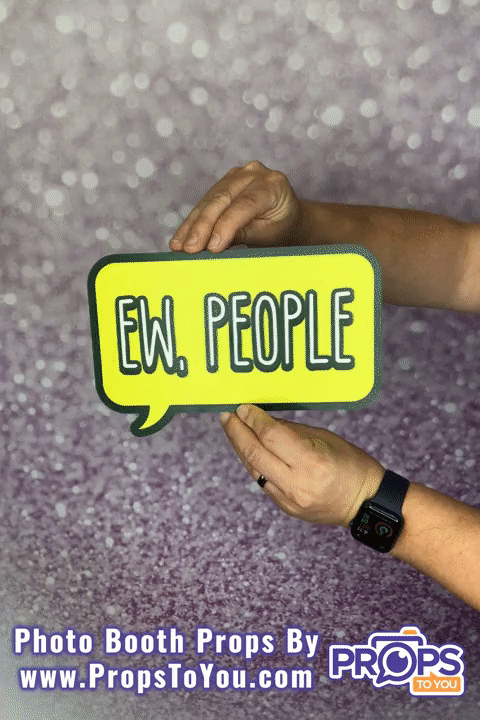 BUNDLE! Speech Bubbles 3 - 5 Double-Sided Photo Booth Props