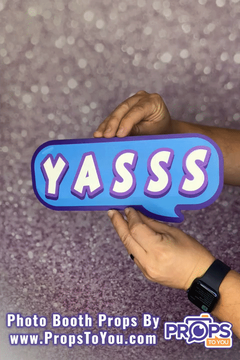 BUNDLE! Speech Bubbles 3 - 5 Double-Sided Photo Booth Props