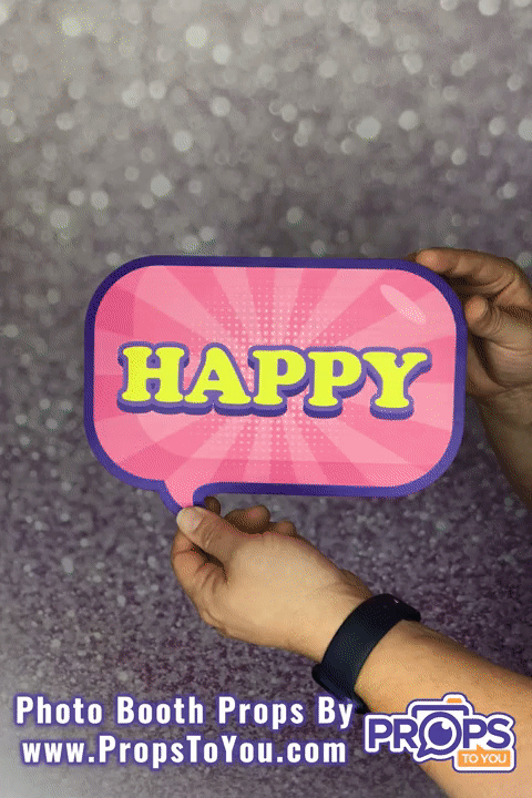 BUNDLE! Speech Bubbles 3 - 5 Double-Sided Photo Booth Props