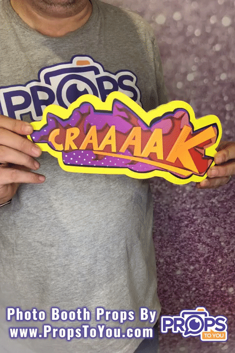 BUNDLE! Pow! - 5 Double-Sided Photo Booth Props