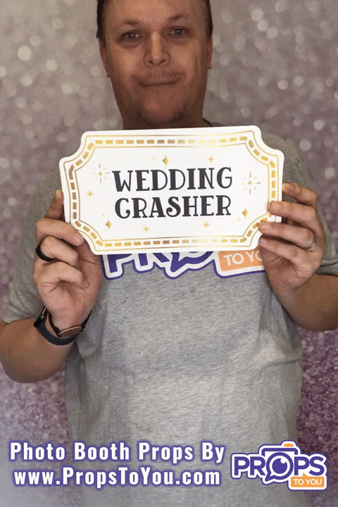 BUNDLE! Wedding Modern 3 - 5 Double-Sided Photo Booth Props