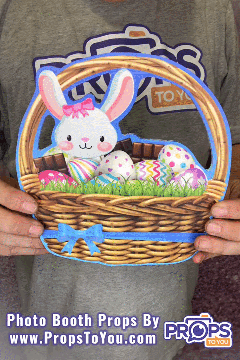 BUNDLE! Easter - 5 Double-Sided Photo Booth Props