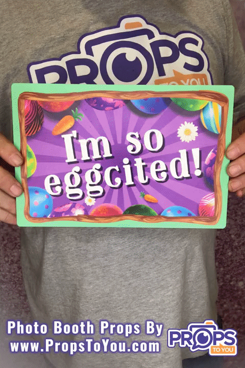 BUNDLE! Easter - 5 Double-Sided Photo Booth Props