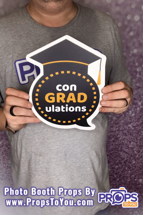 BUNDLE! Graduation - 5 Double-Sided Photo Booth Props
