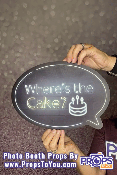 BUNDLE - Neon Speech Bubbles 2 - 5 Double-Sided Photo Booth Props