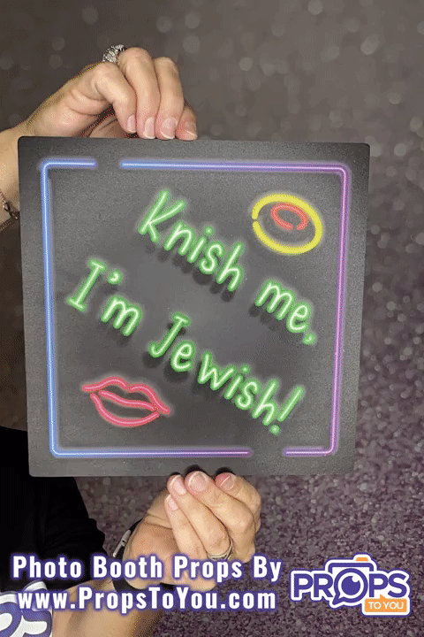 BUNDLE! Neon Mitzvah - 5 Double-Sided Photo Booth Props