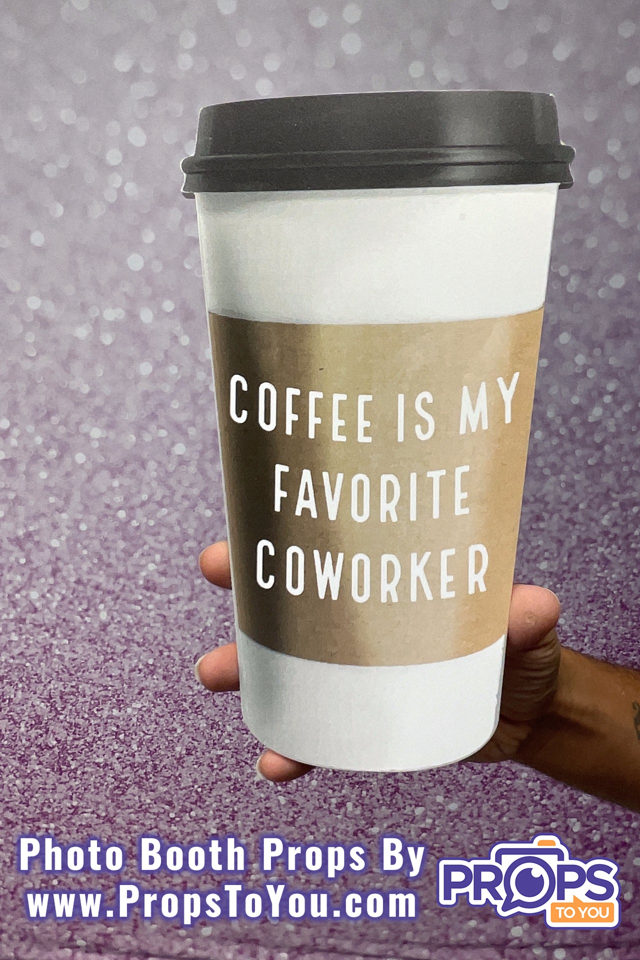 BUNDLE: Coffee Lovers 2 5 Double-Sided Photo Booth Props