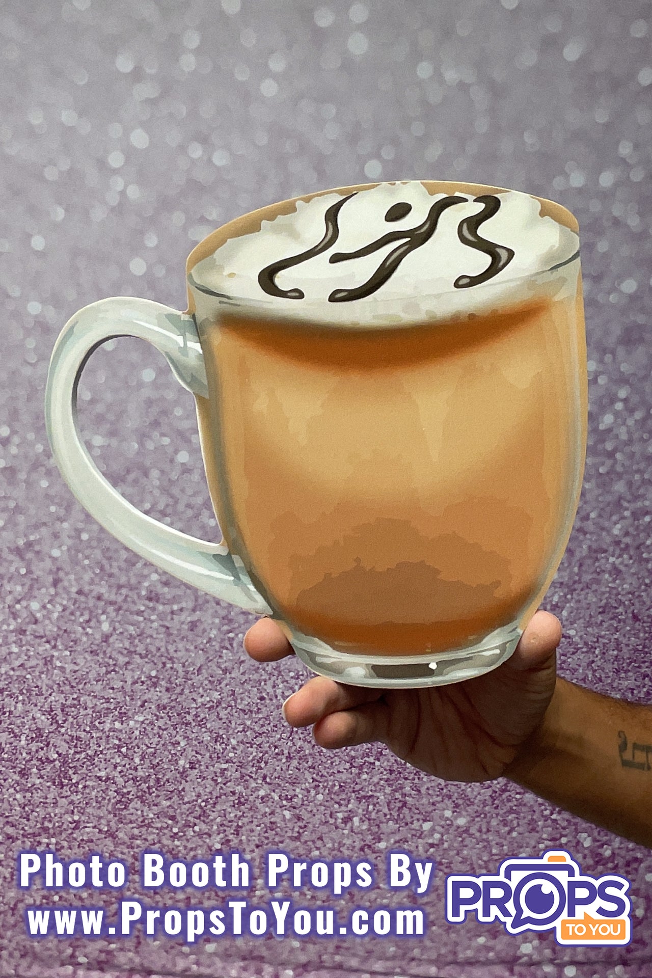 BUNDLE: Coffee Lovers 2 5 Double-Sided Photo Booth Props