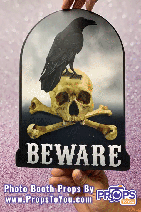 BUNDLE: Halloween 2 - 5 Double-Sided Photo Booth Props