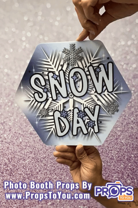 BUNDLE: Winter 5 Double-Sided Photo Booth Props