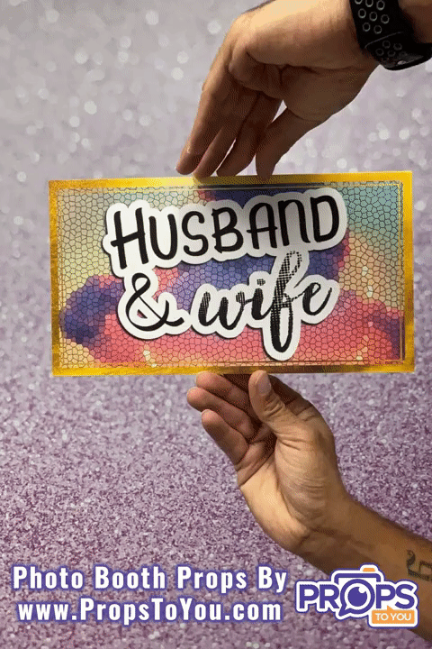 BUNDLE: Wedding Party 4 - 5 Double-Sided Photo Booth Props