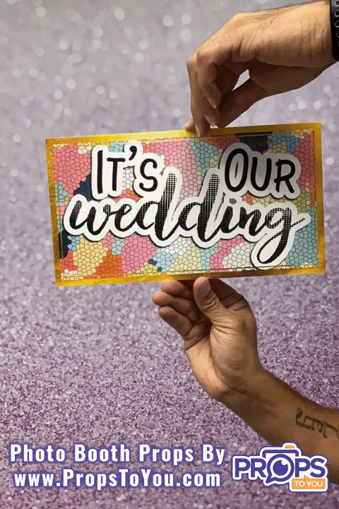 BUNDLE: Wedding Party 4 - 5 Double-Sided Photo Booth Props