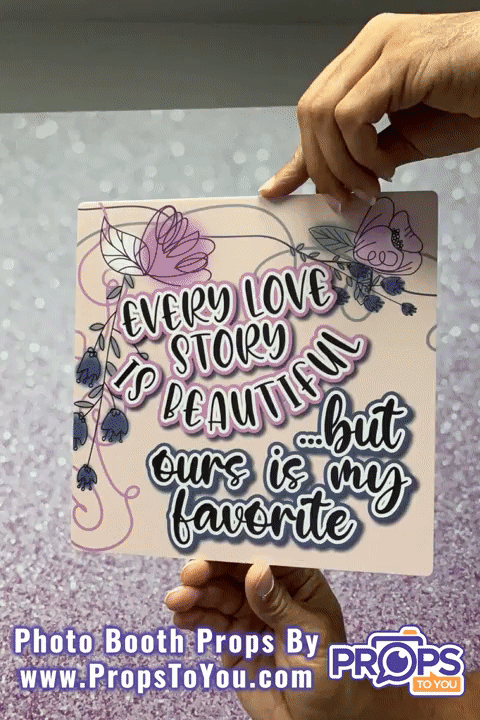 BUNDLE: Wedding Party 1 - 5 Double-Sided Photo Booth Props