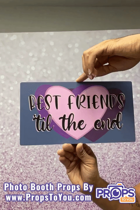 BUNDLE: Wedding Party 1 - 5 Double-Sided Photo Booth Props