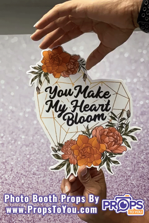 BUNDLE: Garden Wedding 5 Double-Sided Photo Booth Props