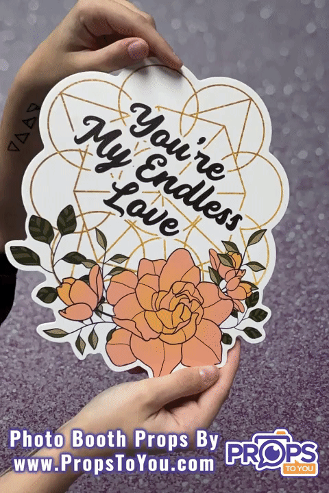 BUNDLE: Garden Wedding 5 Double-Sided Photo Booth Props