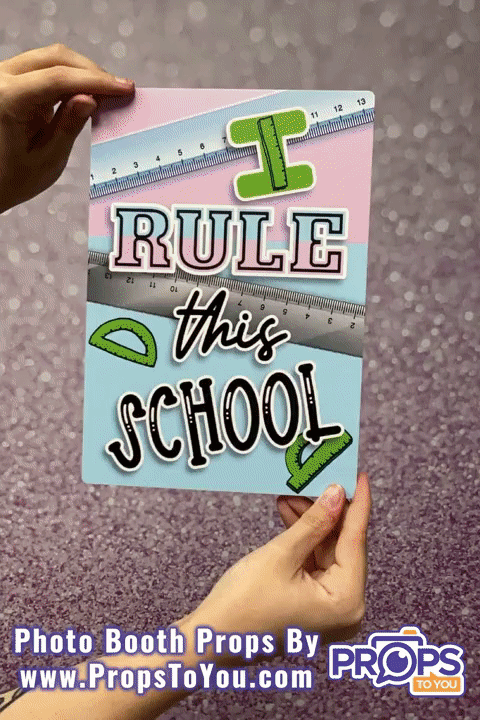 BUNDLE: School 5 Double-Sided Photo Booth Props