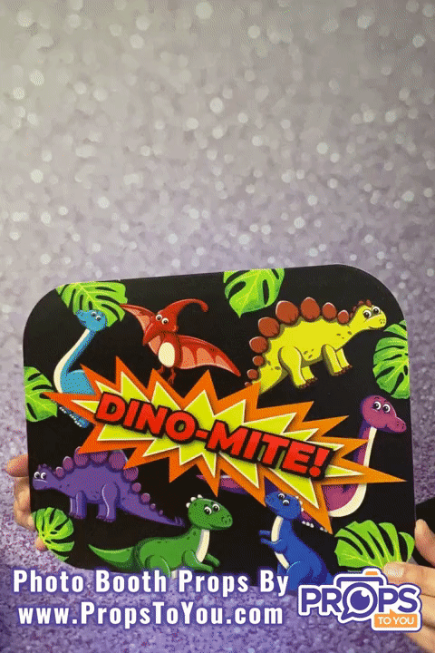 BUNDLE! Dinosaurs - 5 Double-Sided Photo Booth Props
