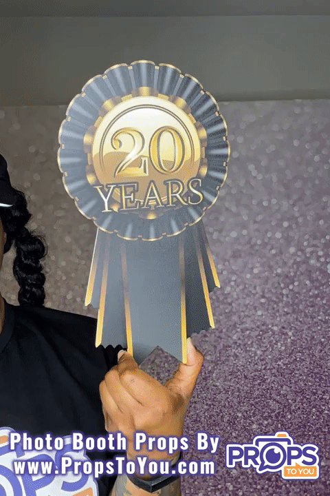 BUNDLE: Work Anniversary 5 Double-Sided Photo Booth Props