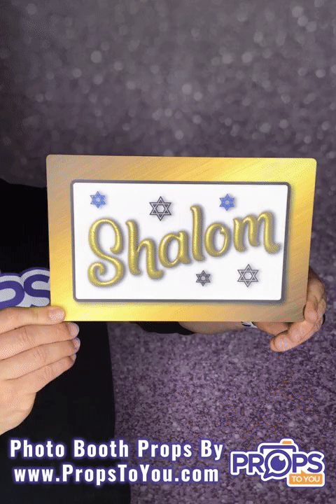 BUNDLE! Bar Mitzvah - 5 Double-Sided Photo Booth Props
