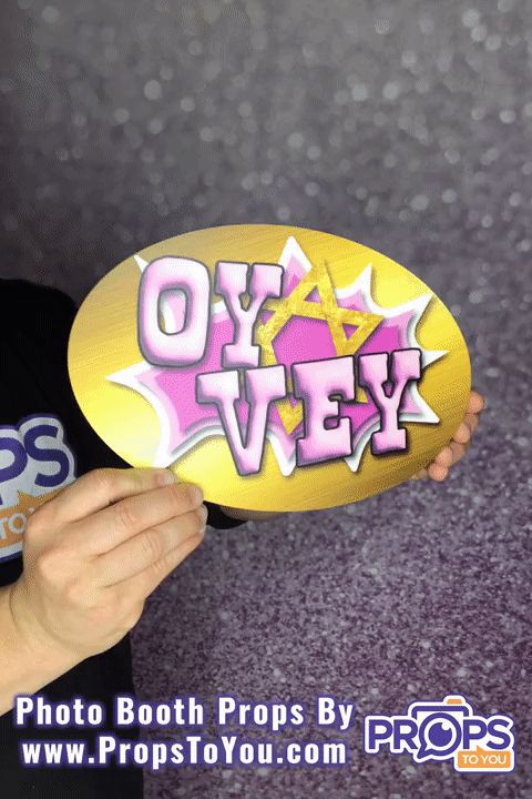 BUNDLE! Bat Mitzvah - 5 Double-Sided Photo Booth Props