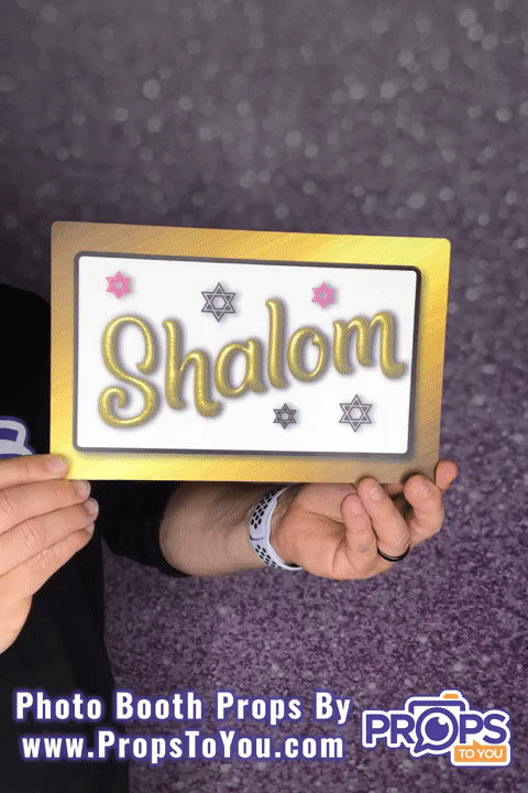 BUNDLE! Bat Mitzvah - 5 Double-Sided Photo Booth Props