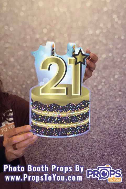 BUNDLE! 21st Birthday - 5 Double-Sided Photo Booth Props