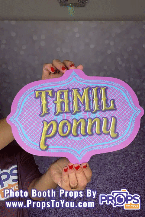 BUNDLE! Indian: Tamil Bundle - 5 Double-Sided Photo Booth Props
