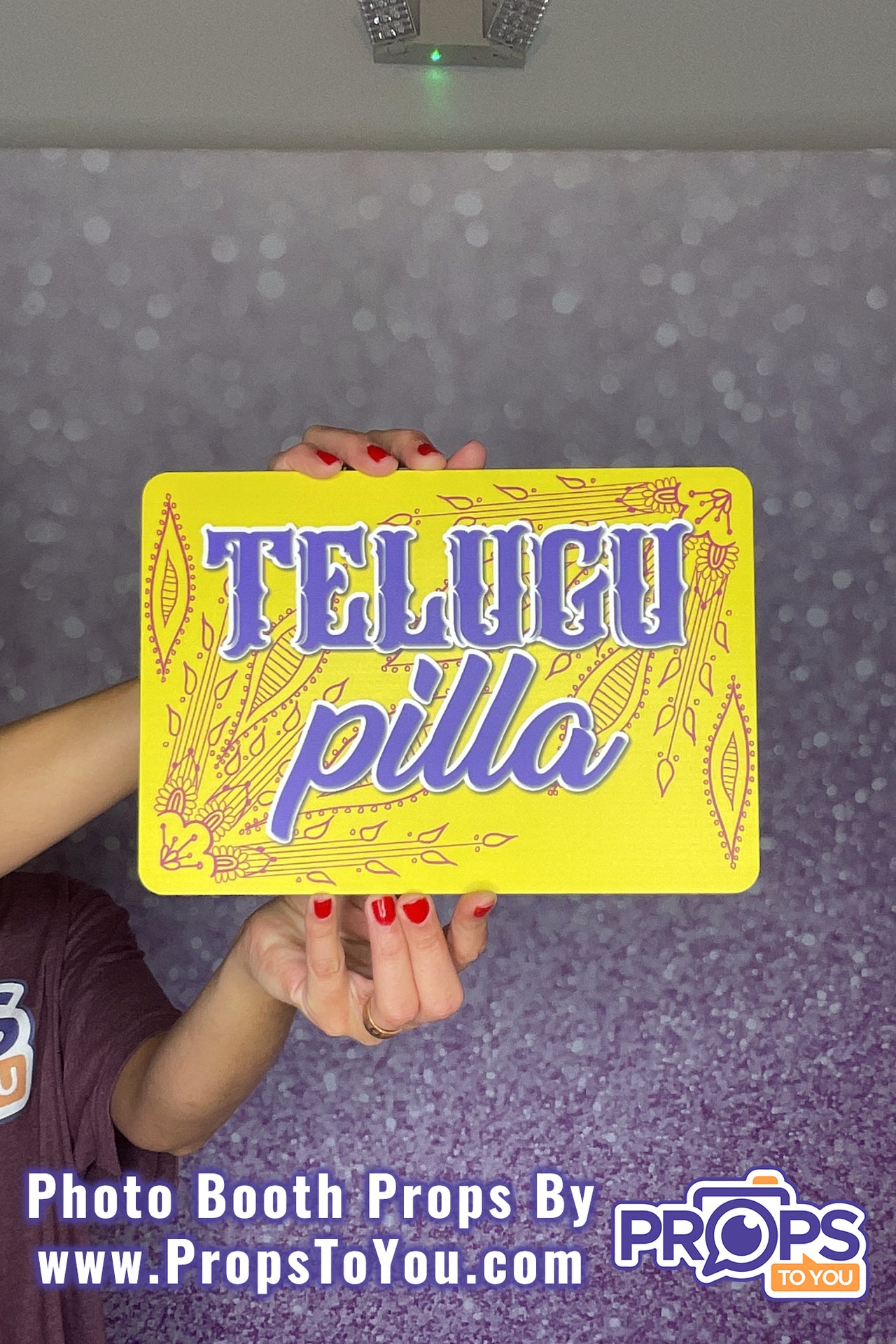BUNDLE! Indian: Telugu Bundle - 5 Double-Sided Photo Booth Props